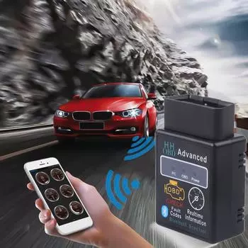 OBD2 HH OBD ELM327 V2.1 Bluetooth OBD2 OBDII CAN BUS Check Engine Car Auto Diagnostic Scanner Tool Интерфейсный адаптер для Android