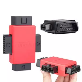 OBD2 OBDII сплиттер-удлинитель 16-контактный удлинитель-сплиттер с разъемом «папа» на 3 «мама» для ремонта автомобиля красный