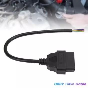 OBD2 адаптер 16-контактный разъем кабеля диагностический инструмент подходит для расширения ELM327 30 см