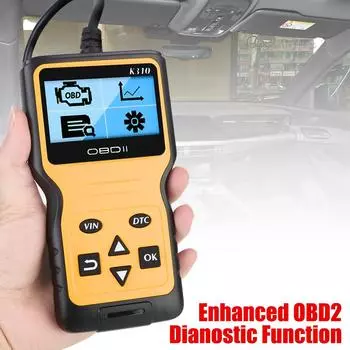 OBD2 считыватель кодов, универсальный Plug and Play, диагностические инструменты для автомобилей, сканер OBDII, OBD II, EOBD, цифровой дисплей, 16-контактный K310