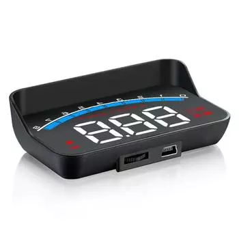 OBD II Автомобильный HUD Проекционный дисплей Цифровой проектор на лобовое стекло Измеритель скорости Спидометр Высокая скорость