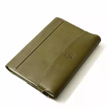 Обложка для книги Wrap and Protect B6 Leather Made in Japan Натуральная кожа Зеленый Fukuro [HUKURO] Мужской Женский зелёный