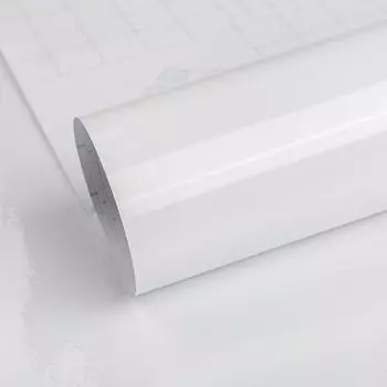 Обои Белые глянцевые обои Наклейка Съемный лист для переделки Белый лист для резки Водонепроницаемый Маслостойкий Устойчивый к плесени Устойчивый к пятнам Внутренний белый