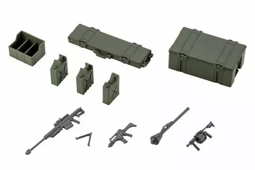 Общая длина набора армейских контейнеров Tsuya Hexa Gear, приблизительная. Пластиковая модель HG063 размером 80 мм и масштабом 124