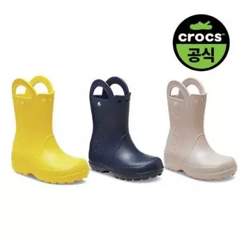 [Обувь Crocs] Официальные детские сапоги Crocs Handle It Rain Boot 3 Выберите 1 25skbt211056 01)NAVY(Z410)/C7