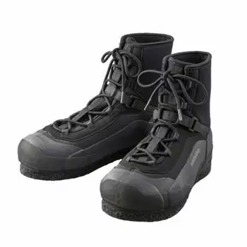 Обувь для рыбалки SHIMANO Rock Shore Wet Boots Water Drain Pin Felt Black 26cm FS-080U чёрный