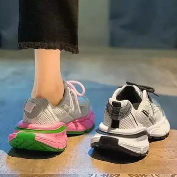 Обувь для женщин Повседневные кроссовки на платформе Кроссовки Fling Basket Lace-Up Casual Chunky Shoes Plus Size43 Zapatos De Mujer 35
