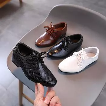 Обувь Zapatos Nio для мальчиков, детская кожаная обувь, весна-осень, новые британские туфли для мальчиков, модная обувь для выступлений, детская обувь 21-insole15.5cm коричневый