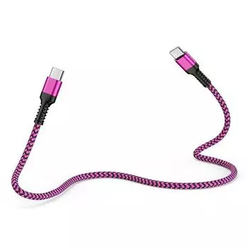 Ocbuo кабель типа c короткий usb-кабель типа c-usb-c 30 Вт быстрая зарядка короткий 30 см подлинный Удобный для переноски usb pd iphone15 iPhone16 typesee Type C для