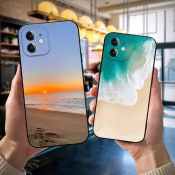 Ocean Beach Phone Case For Apple Iphone 14 Pro 13 Mini 11 12 Max Xr X Xs 6 6s 7 8 Plus Shockproof Back Cover iPhone6 6s