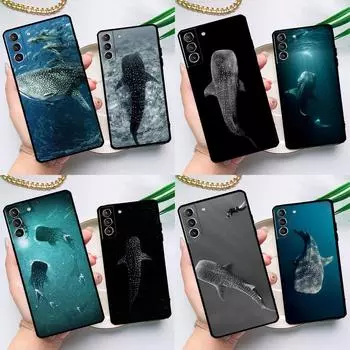 Ocean Whale Shark Animal Case For Samsung Galaxy S23 S22 S21 Ultra S20 FE S9 S10 Note 10 Plus Note 20 Ultra Full Cover Galaxy S23Ultra