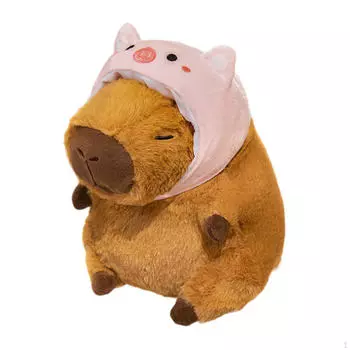 Очаровательная плюшевая игрушка капибара для декора спальни Pink Pig and S