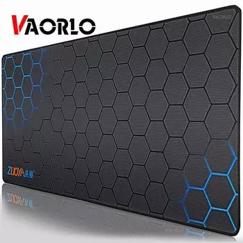 Очень большой коврик для мыши VAORLO с картой старого мира, игровой коврик для мыши, нескользящий, из натурального каучука, с фиксирующим краем, игровой коврик для мыши