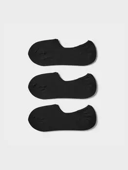 Очень короткие носки Uniqlo 3р 09 BLACK/WOMEN 2325