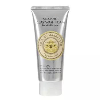 Очищающая пенка для умывания Rose de Marrakech Clay Wash Foam, содержащая Facial Ghassoul