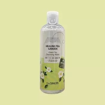 Очищающая вода с зеленым чаем The Saem Healing Tea Garden 400 мл (в подарокзначок включен), 1 единица