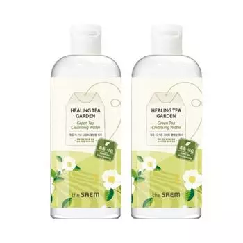 Очищающая вода с зеленым чаем The Saem Healing Tea Garden 500 мл x 2