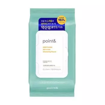 Очищающие салфетки Point& Deep Clean All-in-one, 100 шт./20 шт.