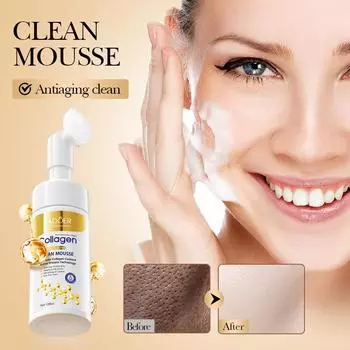 Очищающий мусс SADOER Collagen Anti Wrinkle Deep Cleansing Cleanser 120ml