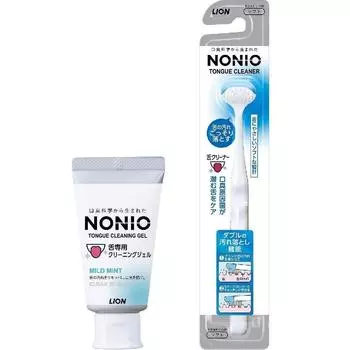 Очиститель языка NONIO + гель для чистки языка, 1 шт., очиститель языка + гель