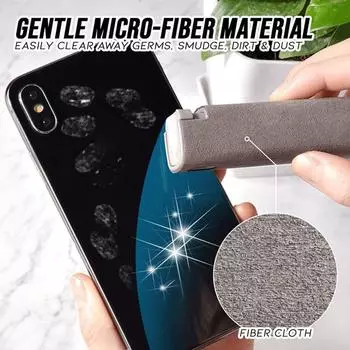Очиститель сенсорного экрана Mist Cleaner Очиститель экрана ноутбука 3 в 1 Многофункциональный очиститель для серый