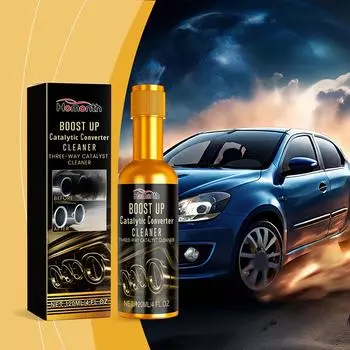 Очистители катализатора двигателя автомобиля Очиститель автомобильных аксессуаров двигателя Чистящий ускоритель L4X8 Black-1pcs