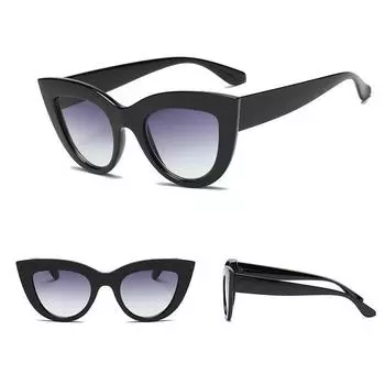 Очки Charm Rockabilly Cat Eye Fashion Eye Retro Солнцезащитные очки Vintage Style для женщин