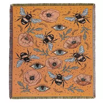 Одеяло для кемпинга Bee, многофункциональное нитяное одеяло, одеяло для пикника на открытом воздухе, одеяло для дивана, плед, одеяло в стиле бохо 130x160cm