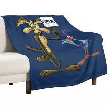 Одеяло Roadrunner и El Coyote Throw Одеяло Пушистое Мягчайшее Одеяло 30x40in