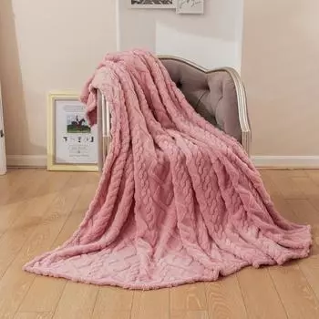 Одеяло Sherpa Throw для дивана - Уютное одеяло для кровати, Мягкие пушистые одеяла, Флисовое толстое теплое одеяло для зимы 70X100cm темно-серого