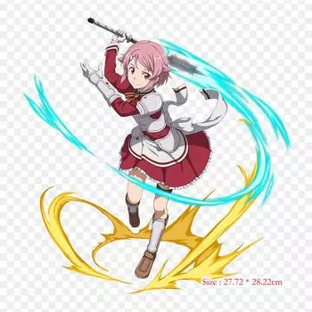 Одежда Asuna Sword Art Online, железные нашивки для одежды, наклейки с аппликацией на одежду, термочувствительная нашивка на заказ