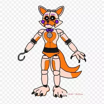 Одежда Deviantart Five Nights At Freddy s Sister Loc, термопереносная печать, виниловые нашивки, наклейки для одежды, аппликации «сделай сам», моющиеся нашивки