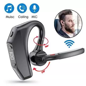 Один бизнес-крючок Bluetooth 5.3 Наушники Водонепроницаемые спортивные наушники-крючки с длинной батареей Шумоподавление Беспроводные наушники Голосовое управление