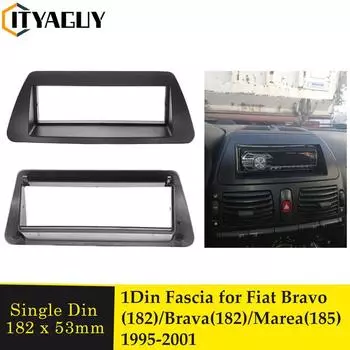 Один Din автомобильный радиоприемник для Fiat Bravo 182 Brava 182 Marea 185 1995-2001 стерео CD DVD монтажный комплект панели рамка пластина ободок