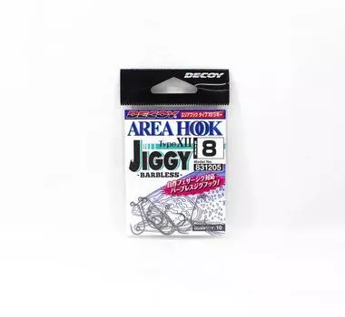 Одинарные крючки Decoy AH-12 Jiggy без бородки, размер 8 (1205)