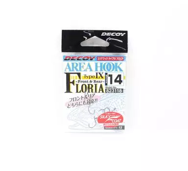 Одинарные крючки Decoy AH-9 Floria Area Plug, размер 14 (3118)