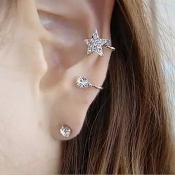 Одиночные серьги-подвески в виде бабочки, женские серьги-кольца, серьги для костюма, подходящие для балов и вечеринок, серьги One Size серебряный