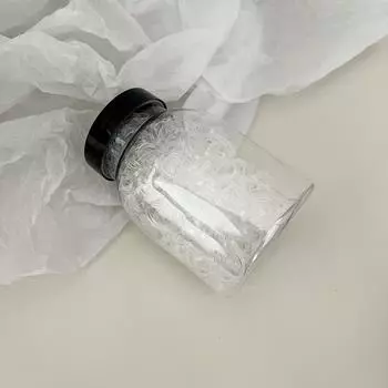 Одноразовая кожаная резинка для волос конфетного цвета, резинка для волос для детей, резинка для волос для девочек, эластичное украшение для волос прозрачный белый