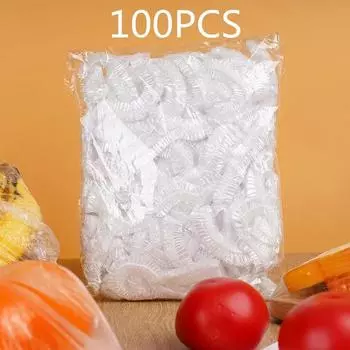 Одноразовый пищевой чехол для упаковки в полиэтиленовый пакет Saran Wrap, пищевой пакет для хранения фруктов и овощей, эластичный пластиковый пакет для кухни, сохранение свежести