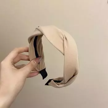 Однотонные повязки на голову с узлом из ткани для женщин, девочек, резинки для волос, обруч для волос, модные повязки для волос, женские повязки на голову для умывания