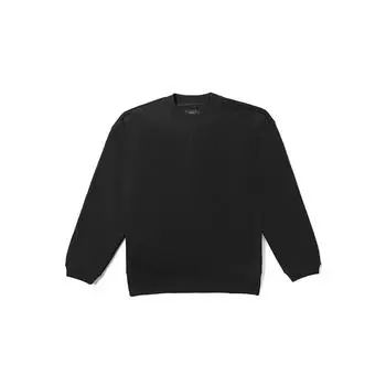 Однотонный свободный пуловер Vans, топы унисекс, черный VN000F2MBLK L