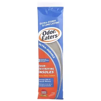 Odor Eaters, стельки, устраняющие запах, прочная амортизация, 1 пара