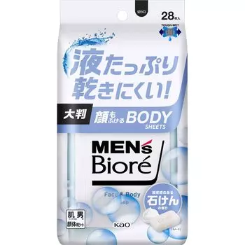 of Biore Face and Body Clean Soap 28 Sheets [Set 6] Men s Sheets, Scent,