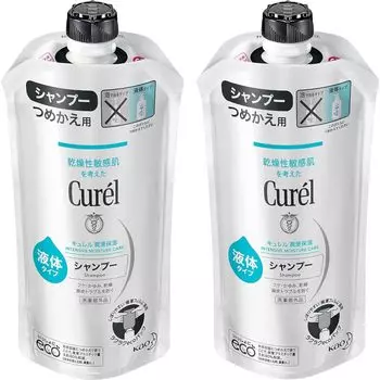 of Curel shampoo refill be used for Weakly 340ml x 2 [Bulk purchase/Set 2] (can babies) acidic, unscented, uncolored,