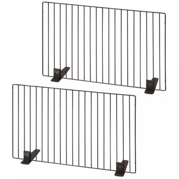 of Iris Ohyama Pet Fence 60cm Width 60 x Height 40cm [Set 2] P-SPF-64 Brown/Width (Low Type) коричневый