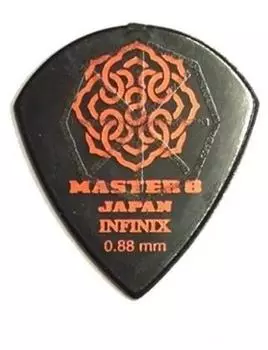 of MASTER8 JAPAN INFINIX JAZZ III XL HARD GRIP Guitar Pick [Set 20] 0.88mm Anti-slip [IFS-JZ088] чёрный