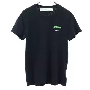 OFF-WHITE Back print Short sleeve T-shirt S black Men s Used