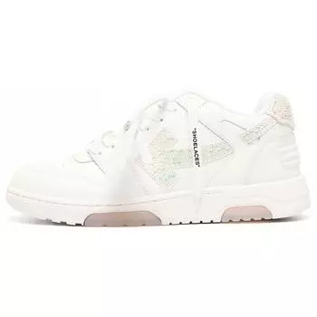 OFF-WHITE Out Of Office ООО Низкие кроссовки Белые мужские кроссовки со стразами Arrow Разноцветные OMIA189F22LEA0090101
