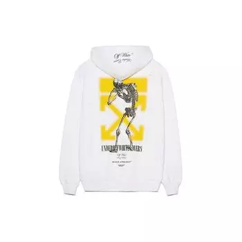 Off-White совместная мужская толстовка с капюшоном FW20 с двусторонним логотипом и длинными рукавами, белая OMBE002G197620100188 XS