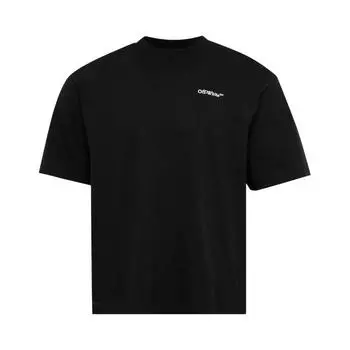 Off-White Футболка с короткими рукавами Tattoo Arrow Skate, черные/белые мужские топы OMAA120S24JER0011001 XL